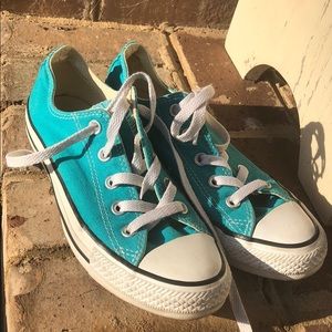 Teal converse shoes size women’s 6
